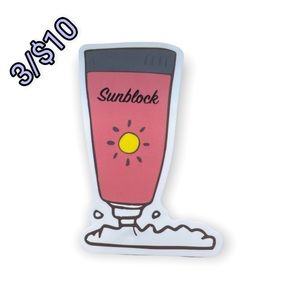 ✨3/$10✨ Sunblock Sticker